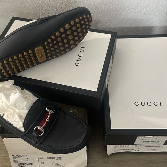 GUCCI Leather Mocassino Pelle Suola Gomma Vit.n